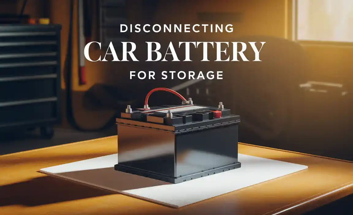 Disconnecting Car Battery For Storage