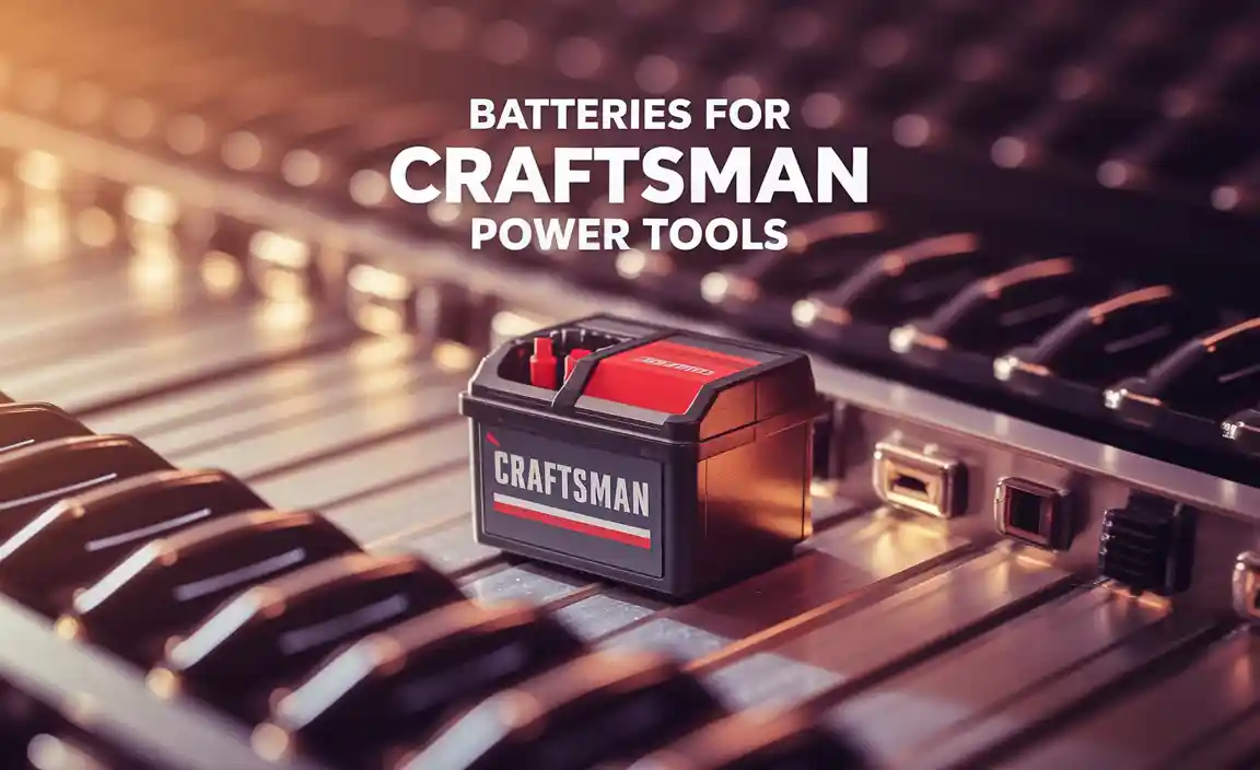 Essential Batteries For Craftsman Power Tools: A Complete Guide