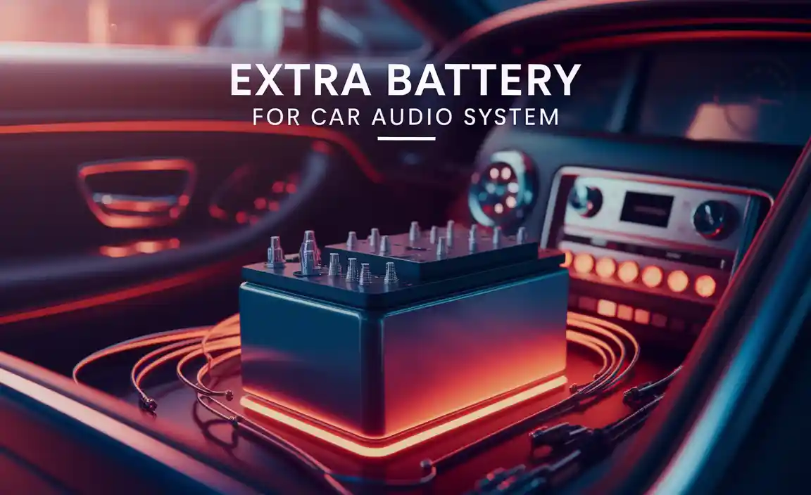 Extra Battery For Car Audio System