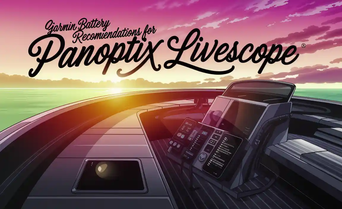 Garmin Battery Recommendations For Panoptix Livescope
