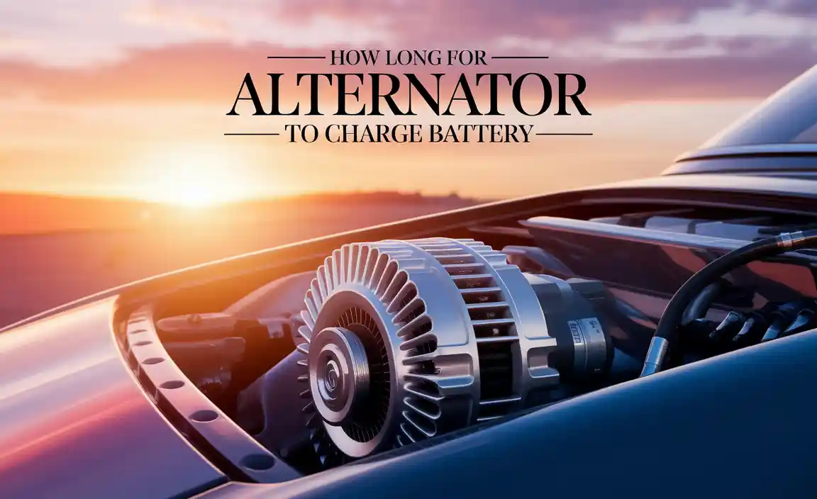 How Long For Alternator To Charge Battery