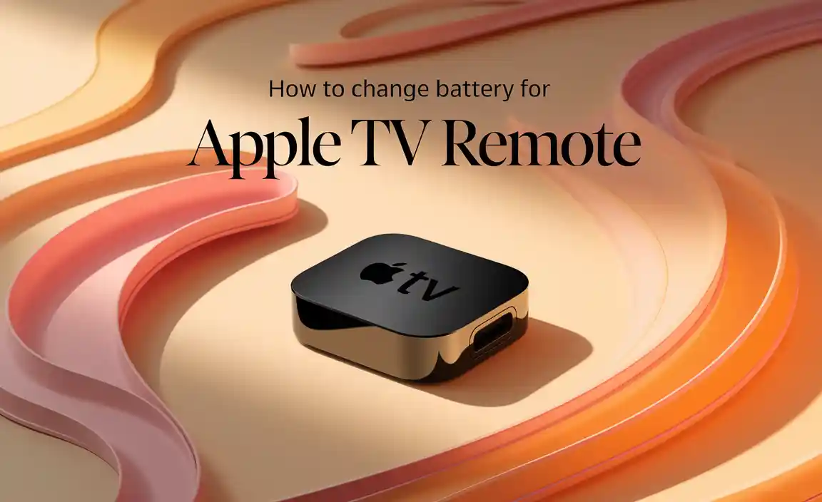 How To Change Battery For Apple Tv Remote