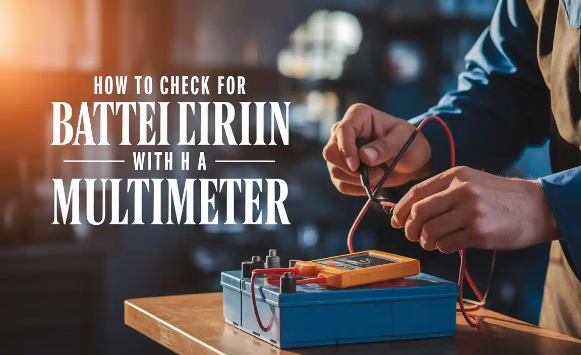 How To Check For Battery Drain With A Multimeter