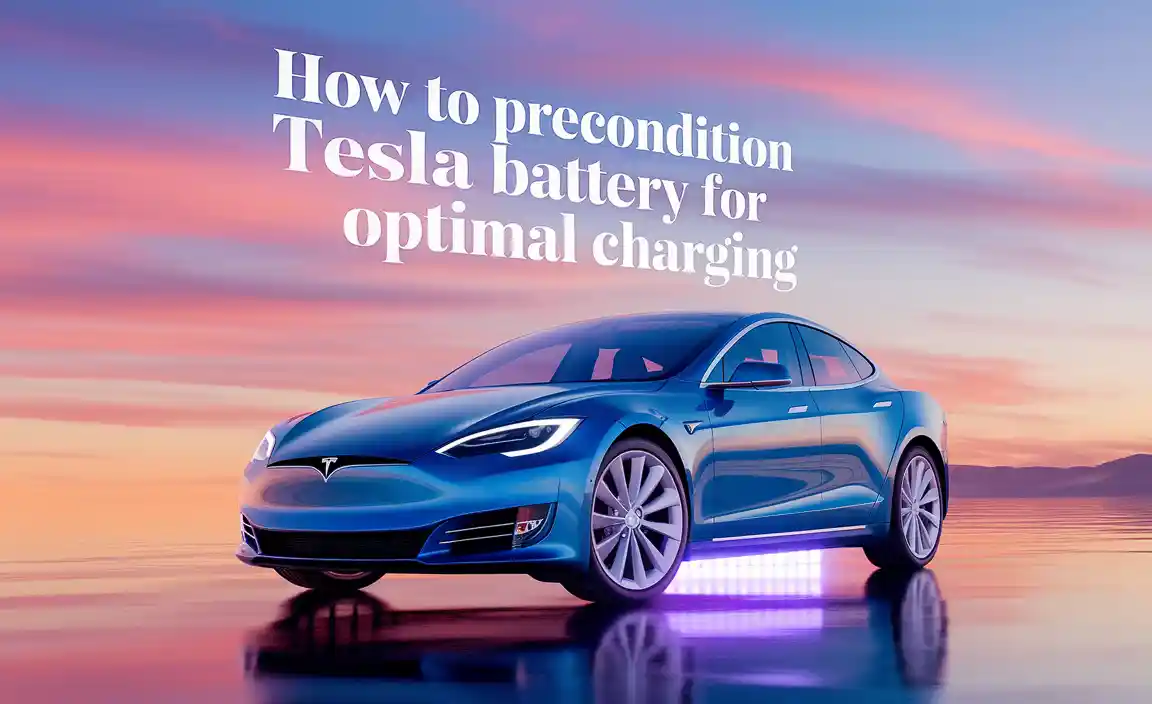 How To Precondition Tesla Battery For Optimal Charging
