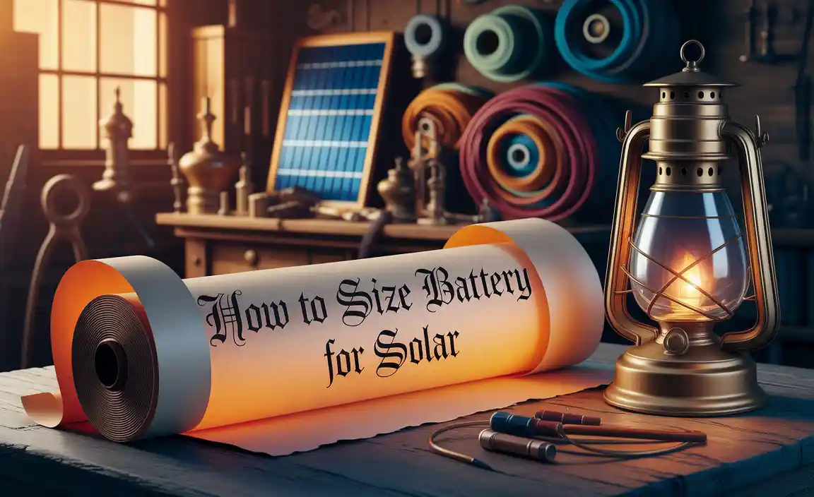 How To Size Battery For Solar