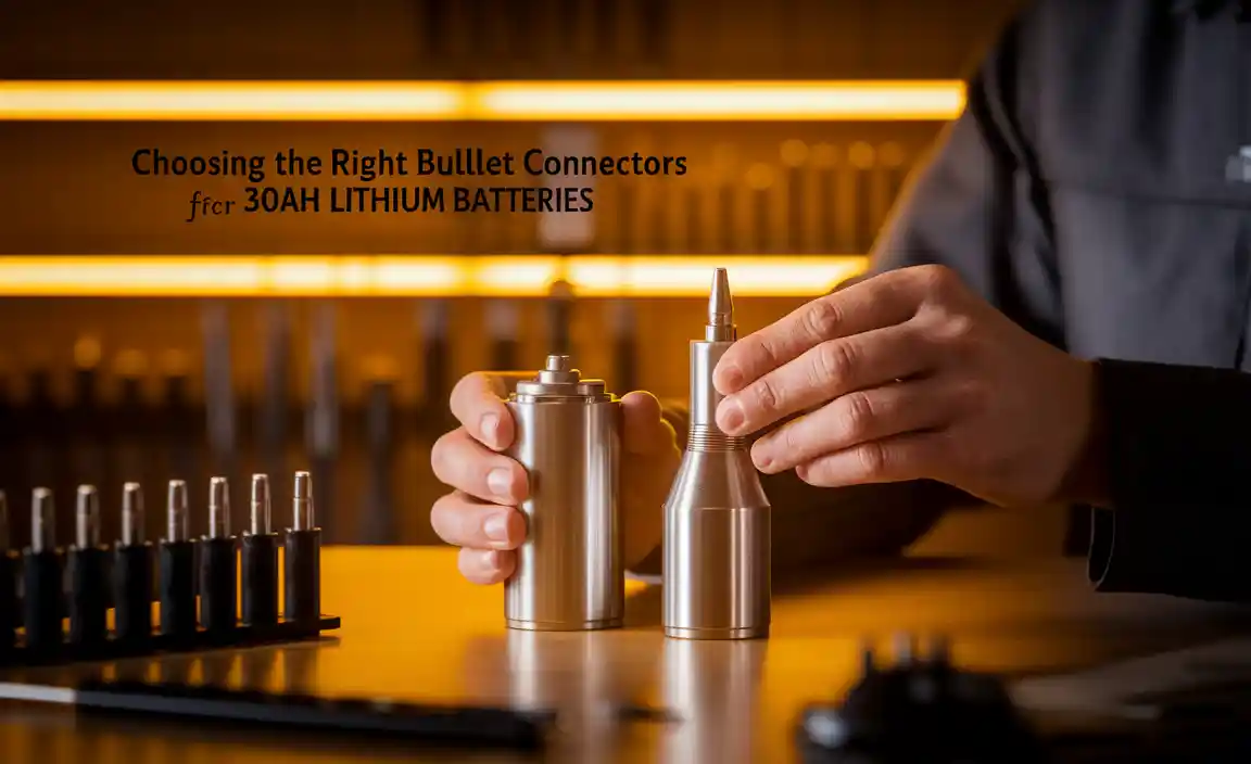 How to Choose the Right Bullet Connectors for 30Ah Lithium Batteries