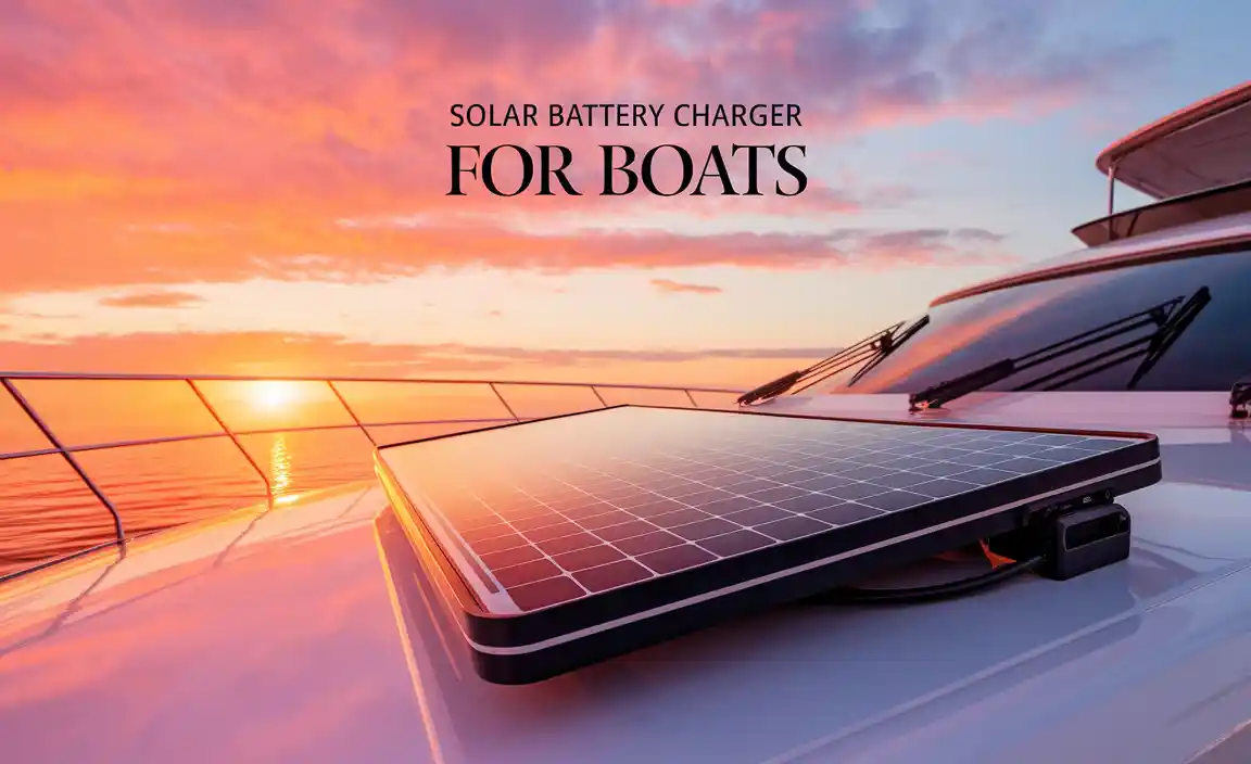 How to Choose the Right Solar Battery Charger for Your Boat