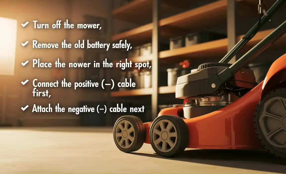 How to Install a Lawn Mower Battery