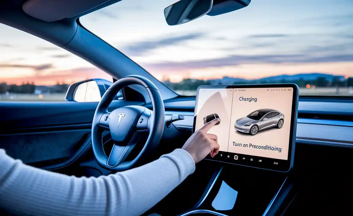 How to Precondition Your Tesla Battery Using the Vehicle Controls