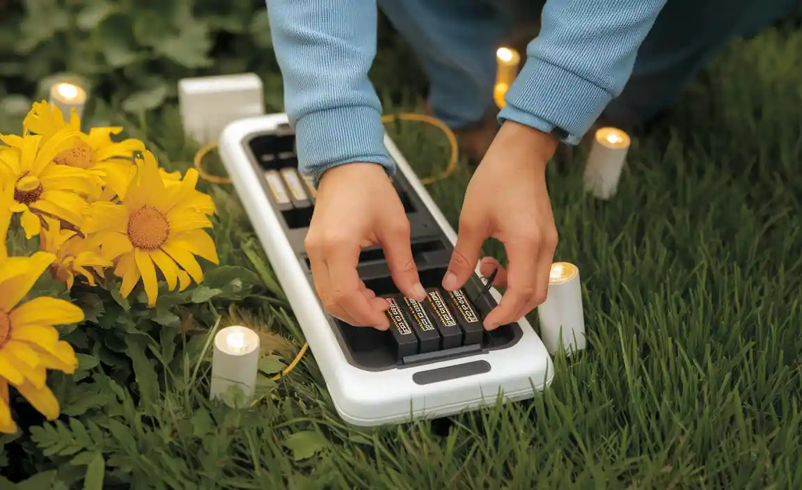 Installation Process for Solar Batteries in Garden Lights