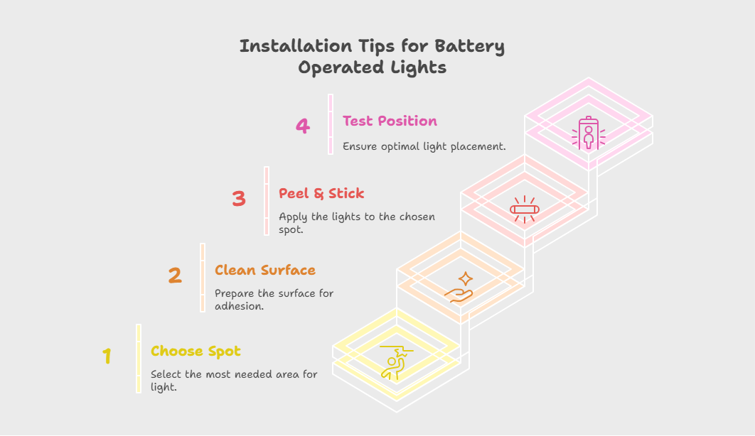 Installation Tips for Battery Operated Lights