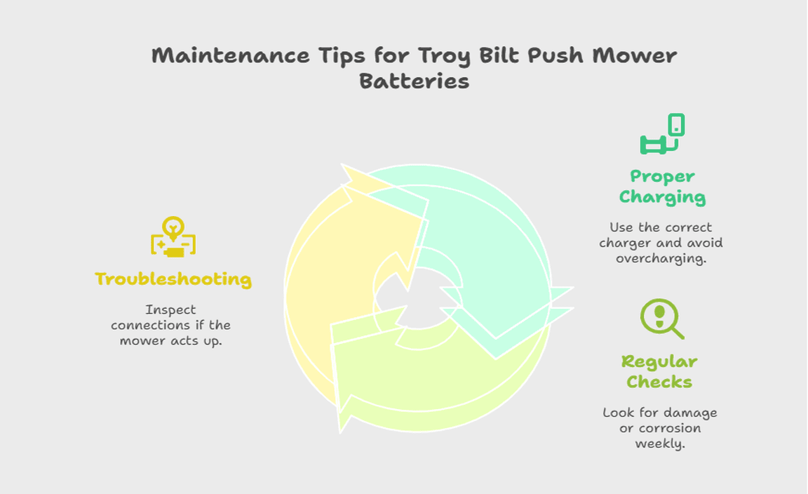 Maintenance Tips for Troy Bilt Push Mower Batteries