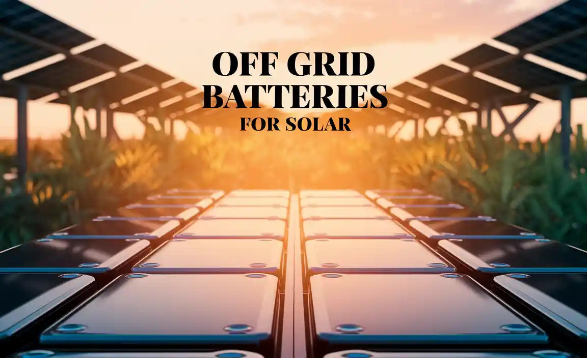 Off Grid Batteries For Solar
