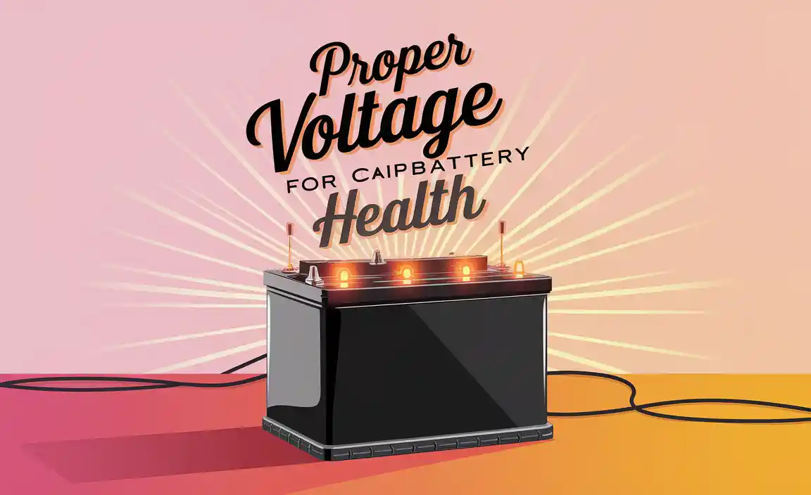 Proper Voltage For Car Battery Health