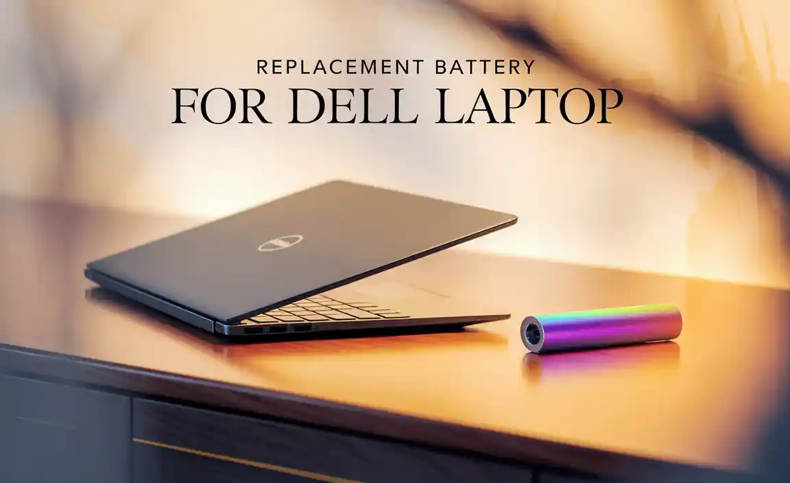 Replacement Battery For Dell Laptop