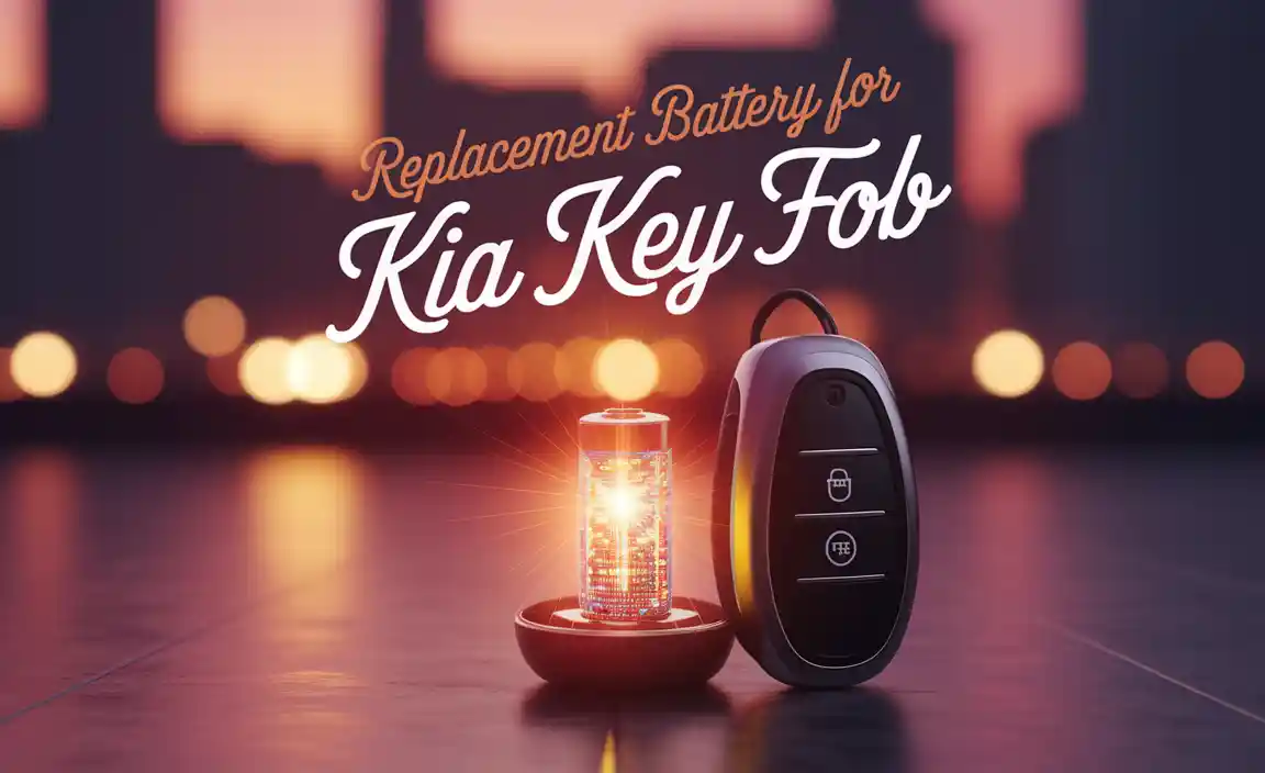 Replacement Battery For Kia Key Fob
