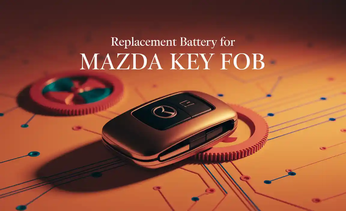 Replacement Battery For Mazda Key Fob