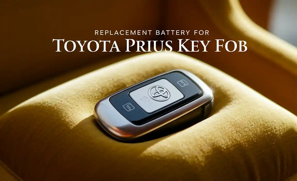 Replacement Battery For Toyota Prius Key Fob