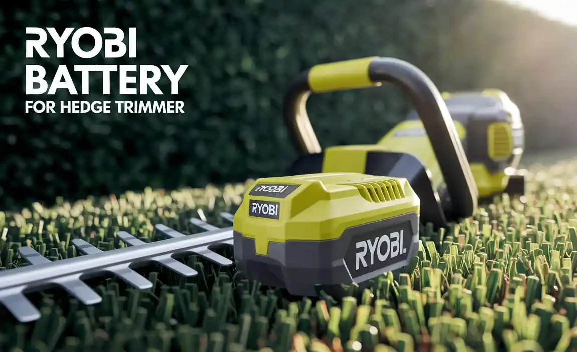 Ryobi Battery For Hedge Trimmer