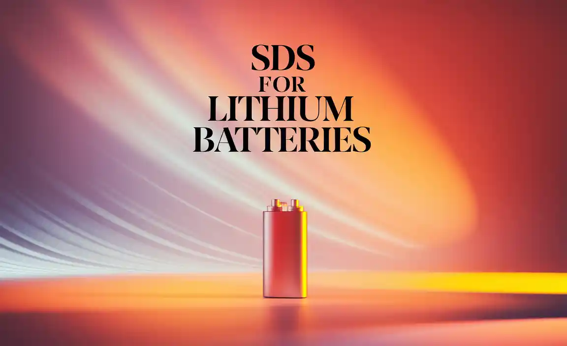 Sds For Lithium Batteries
