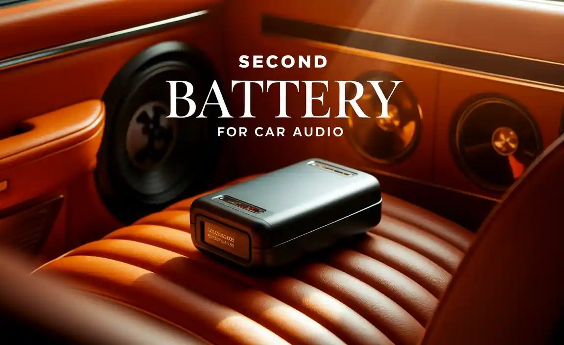 Second Battery For Car Audio