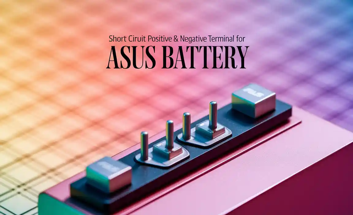Short Circuit Positive & Negative Terminal For Asus Battery