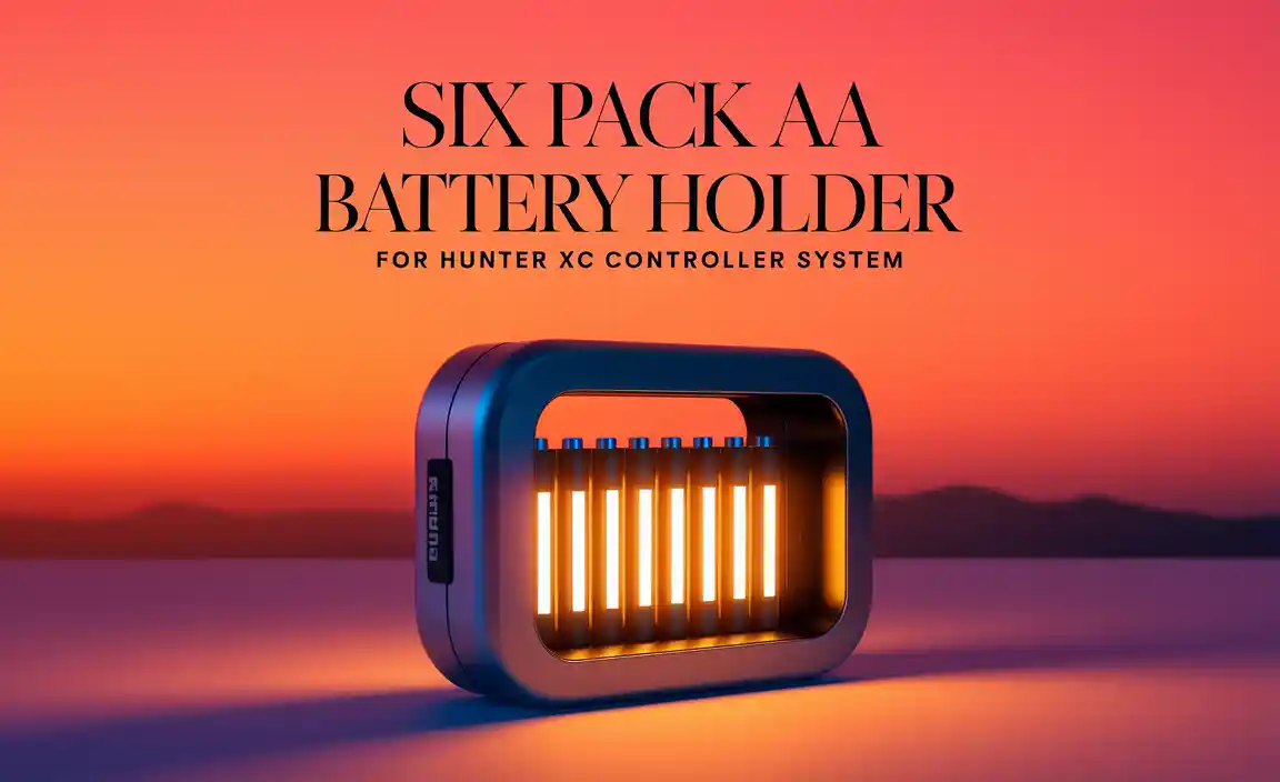 Six Pack Aa Battery Holder For Hunter Xc Controller System