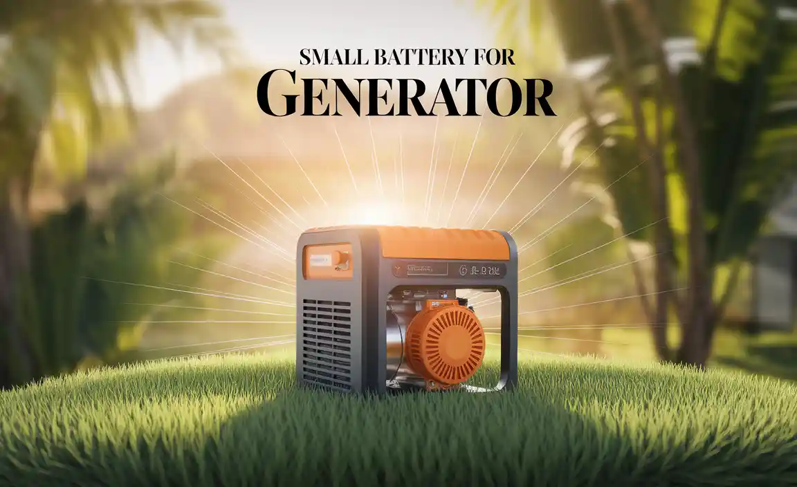 Small Battery For Generator