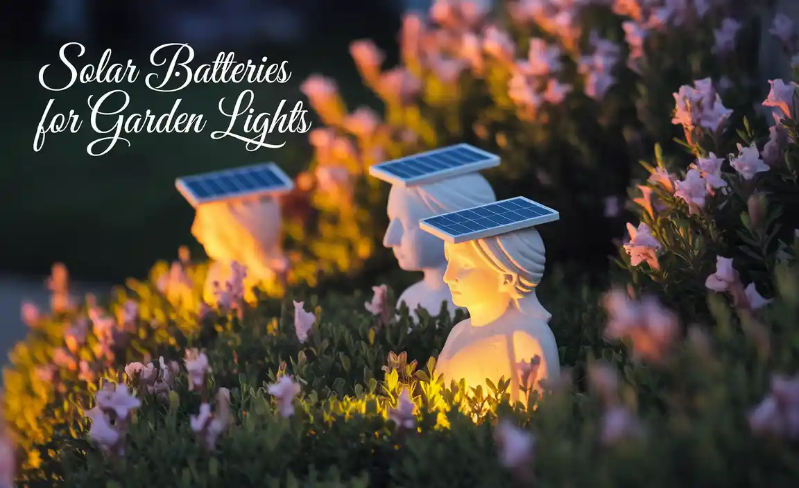Solar Batteries For Garden Lights