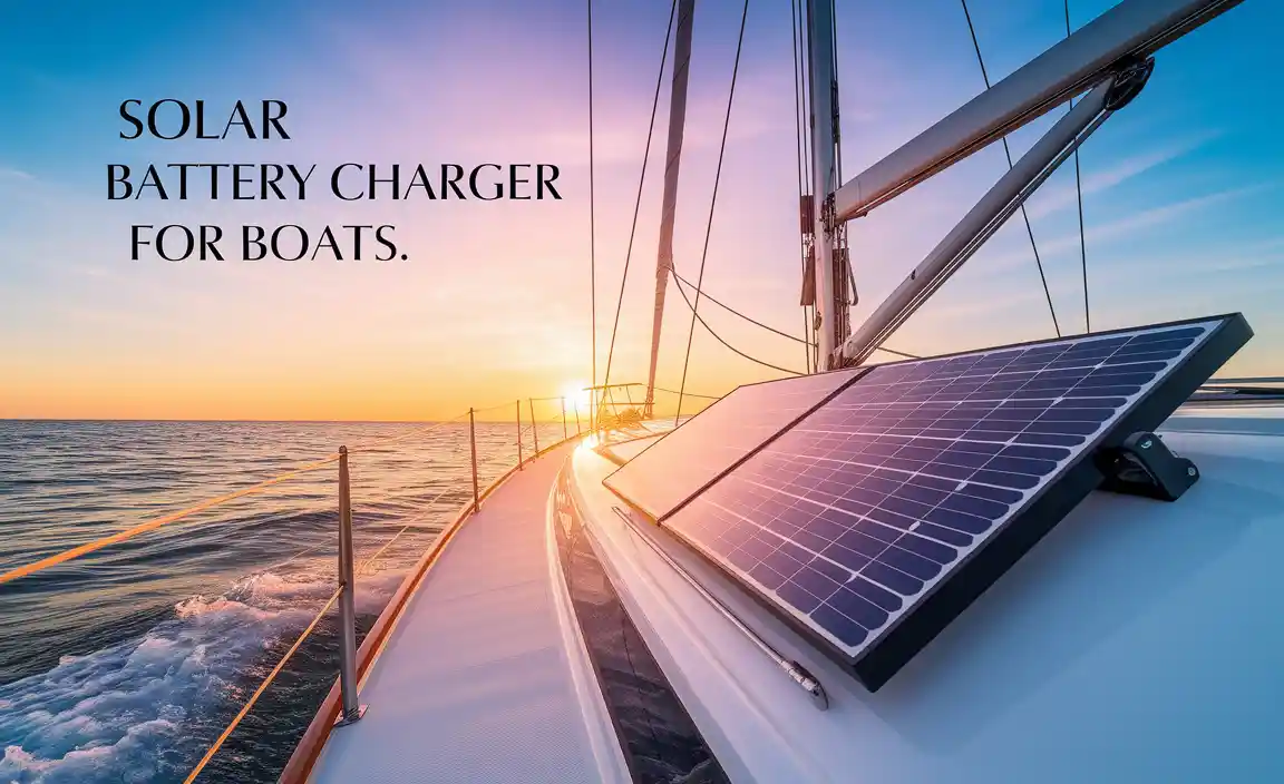 Solar Battery Charger For Boats