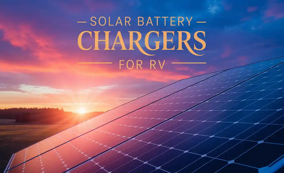 Solar Battery Chargers For RV