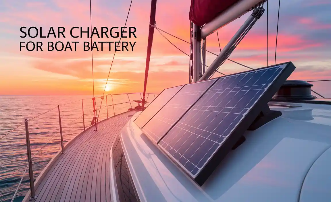 Solar Charger For Boat Battery