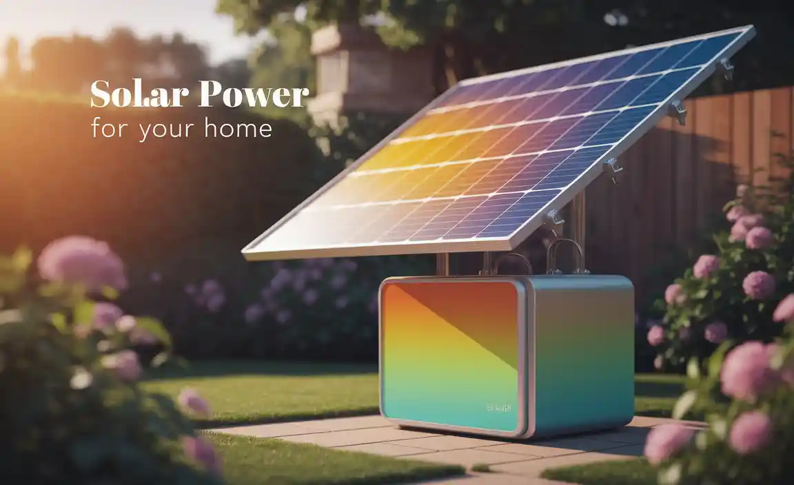 Solar Panel And Battery For Home
