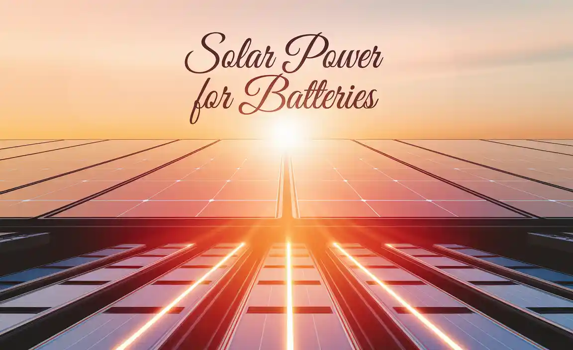 Solar Power For Batteries