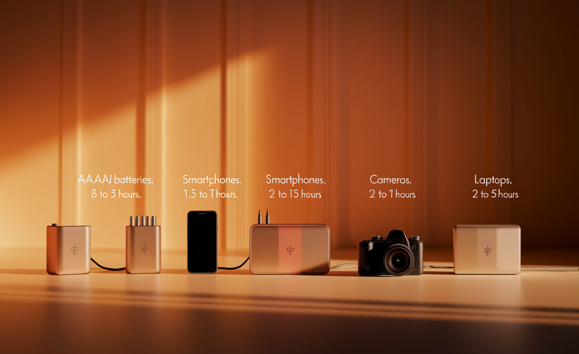 Standard Charging Times for Common Devices