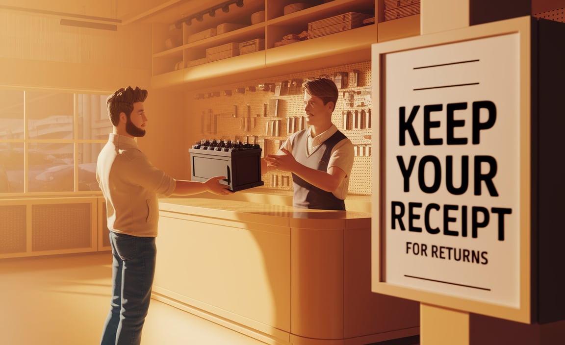 Steps to Return a Battery at AutoZone