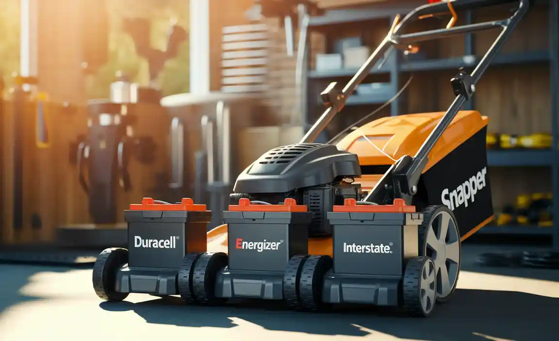 Top Battery Brands for Snapper Lawn Mowers