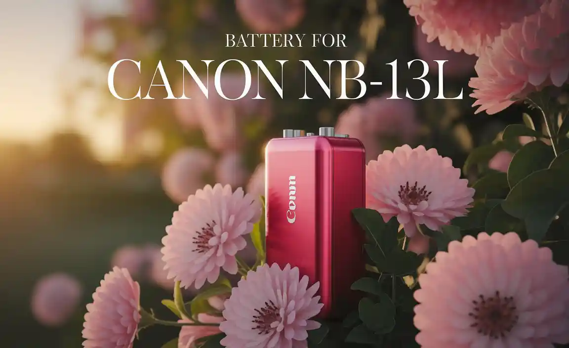 Types of Batteries Compatible with Canon NB-13L