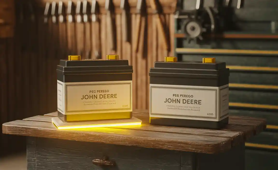 Types of Batteries Compatible with Peg Perego John Deere Tractors