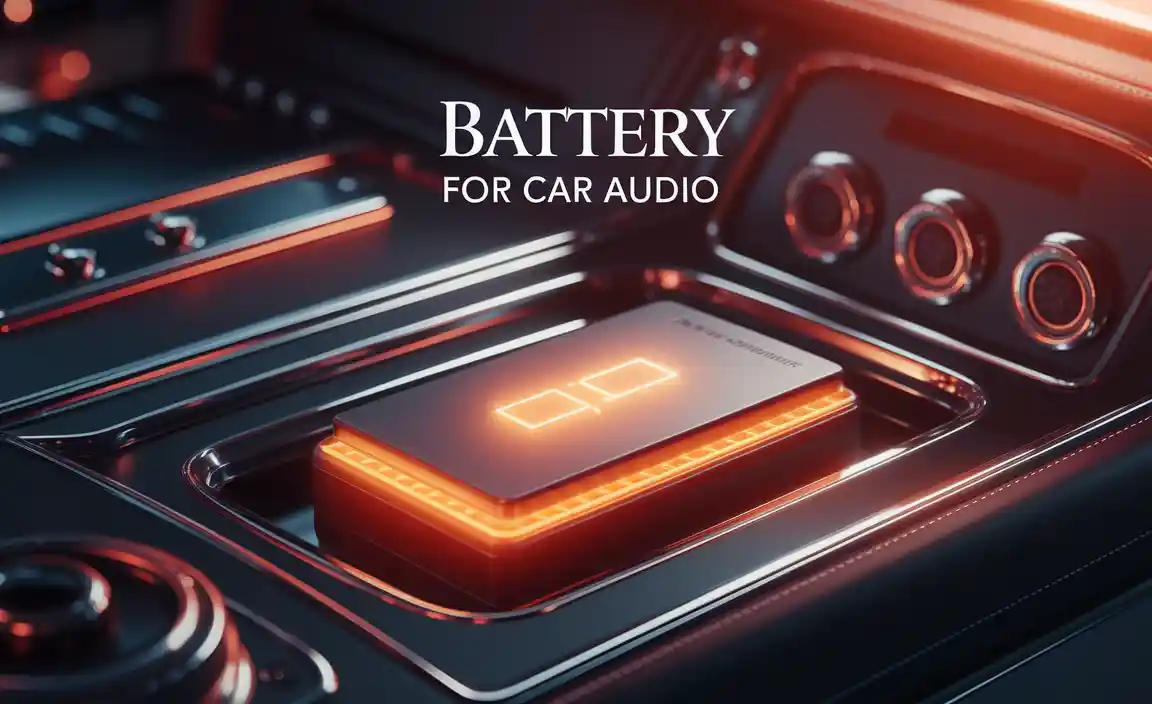 Types of Batteries Suitable for Car Audio