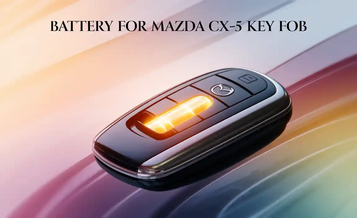 Types of Batteries Used in Mazda CX-5 Key Fobs