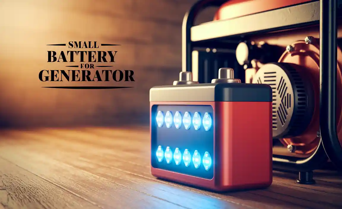 Types of Small Batteries for Generators