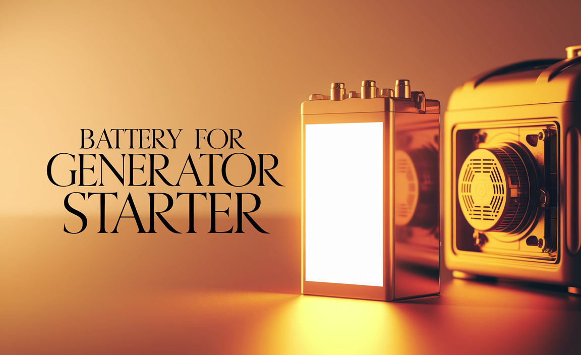 Understanding Generator Starter Batteries