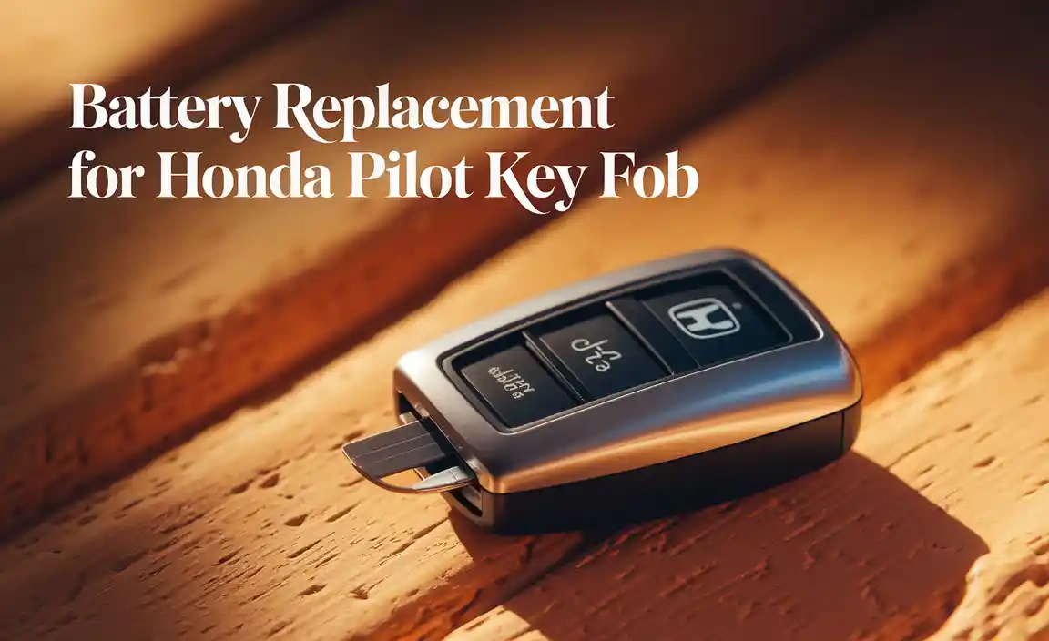 Understanding Your Honda Pilot Key Fob
