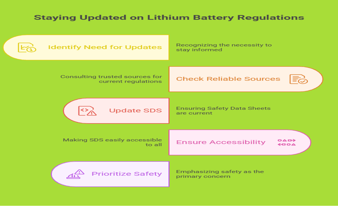 Updates and Revisions to SDS for Lithium Batteries
