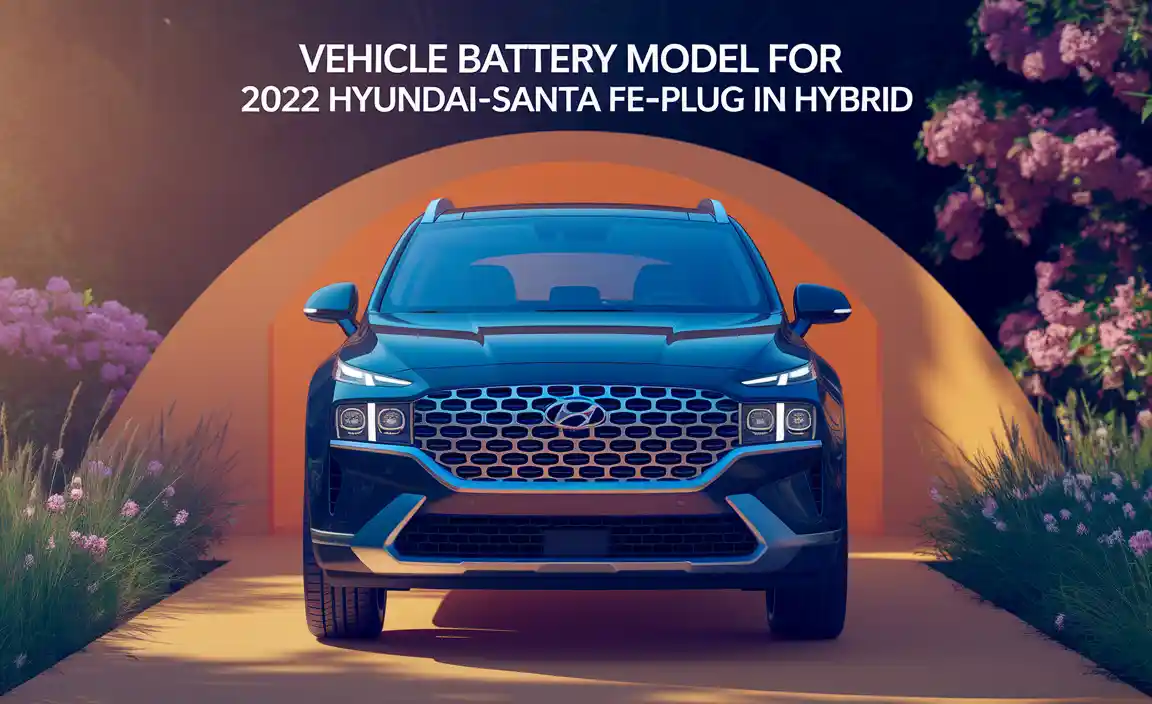 Vehicle Battery Model For 2022 Hyundai-Santa Fe-Plug In Hybrid