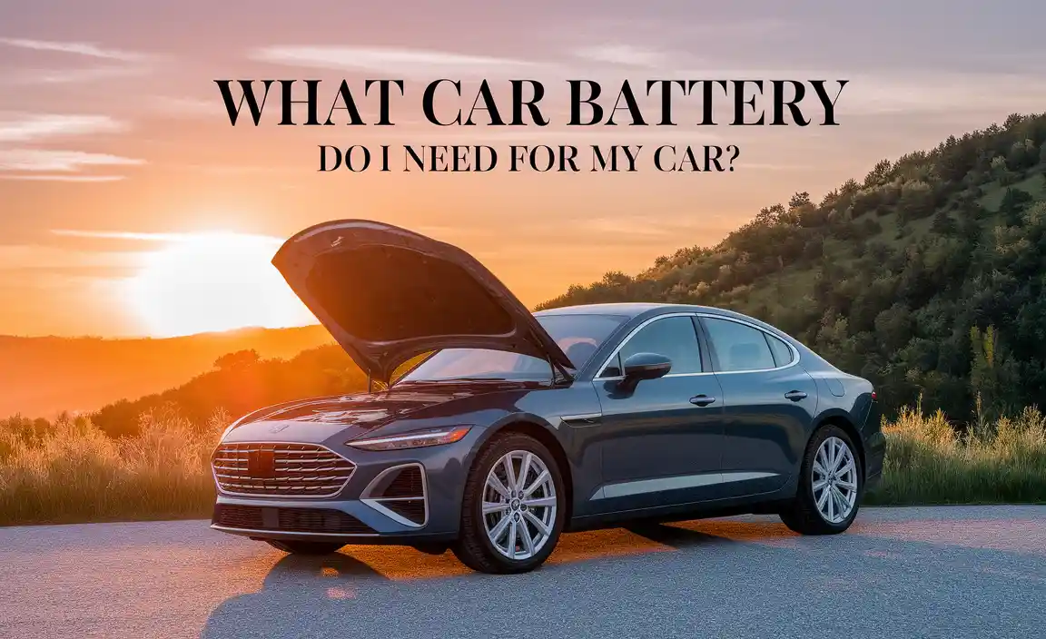 What Car Battery Do I Need For My Car