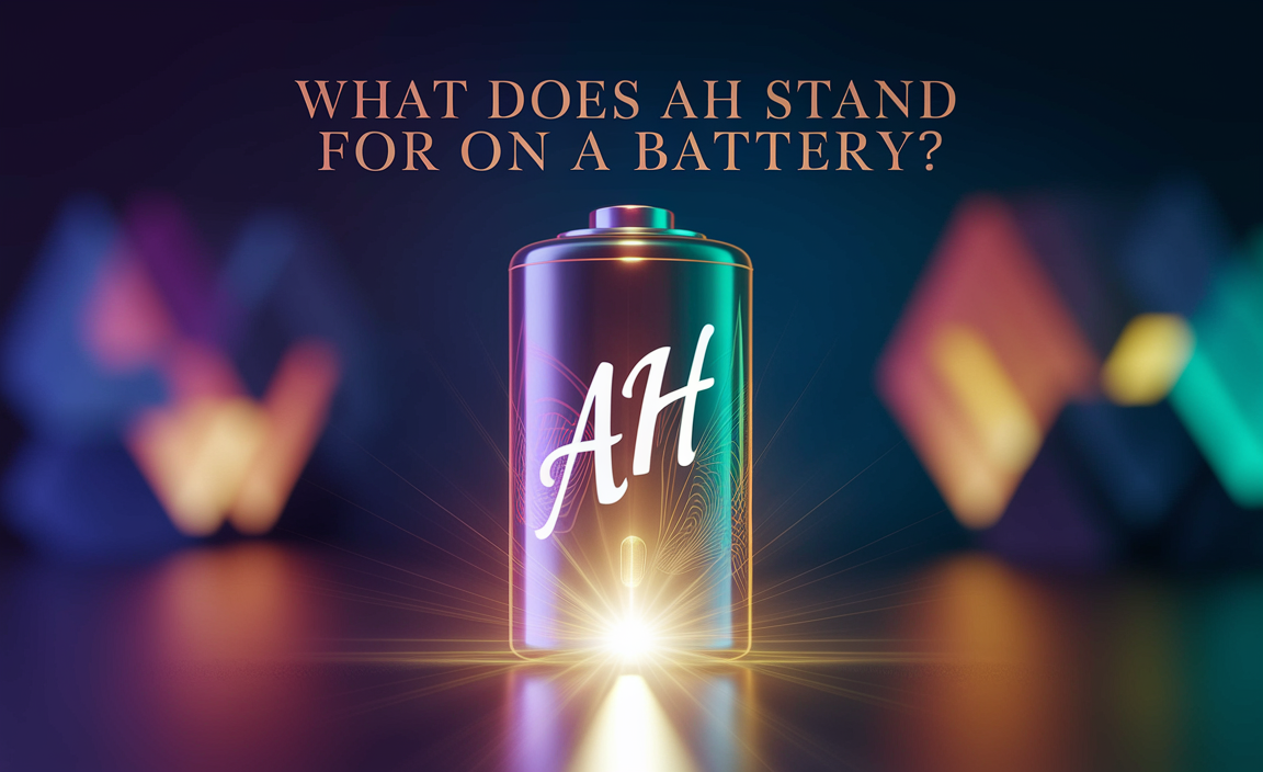 What Does Ah Stand For On A Battery