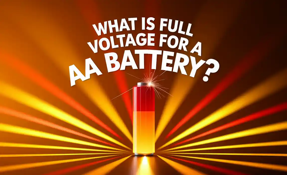 What Is Full Voltage For Aaa Battery