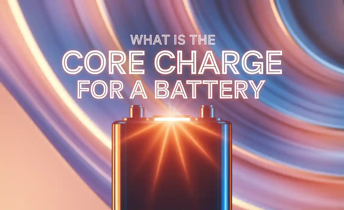 What Is The Core Charge For A Battery